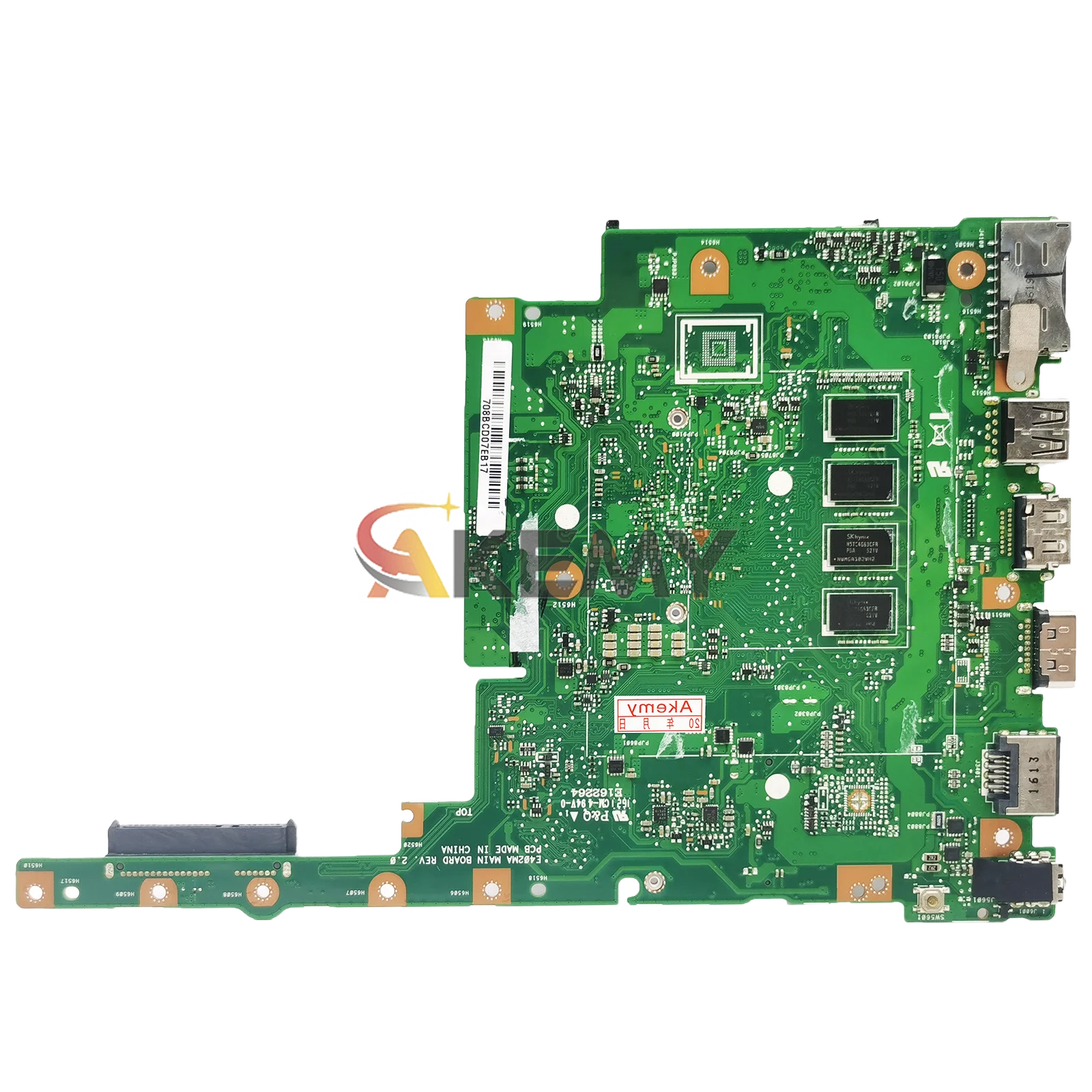 اللوحة الأم للكمبيوتر المحمول E502MA لـ ASUS EeeBook E502MA E502M اللوحة الرئيسية للكمبيوتر المحمول مع وحدة المعالجة المركزية Celeron 100% اختبار موافق الشحن السريع stk