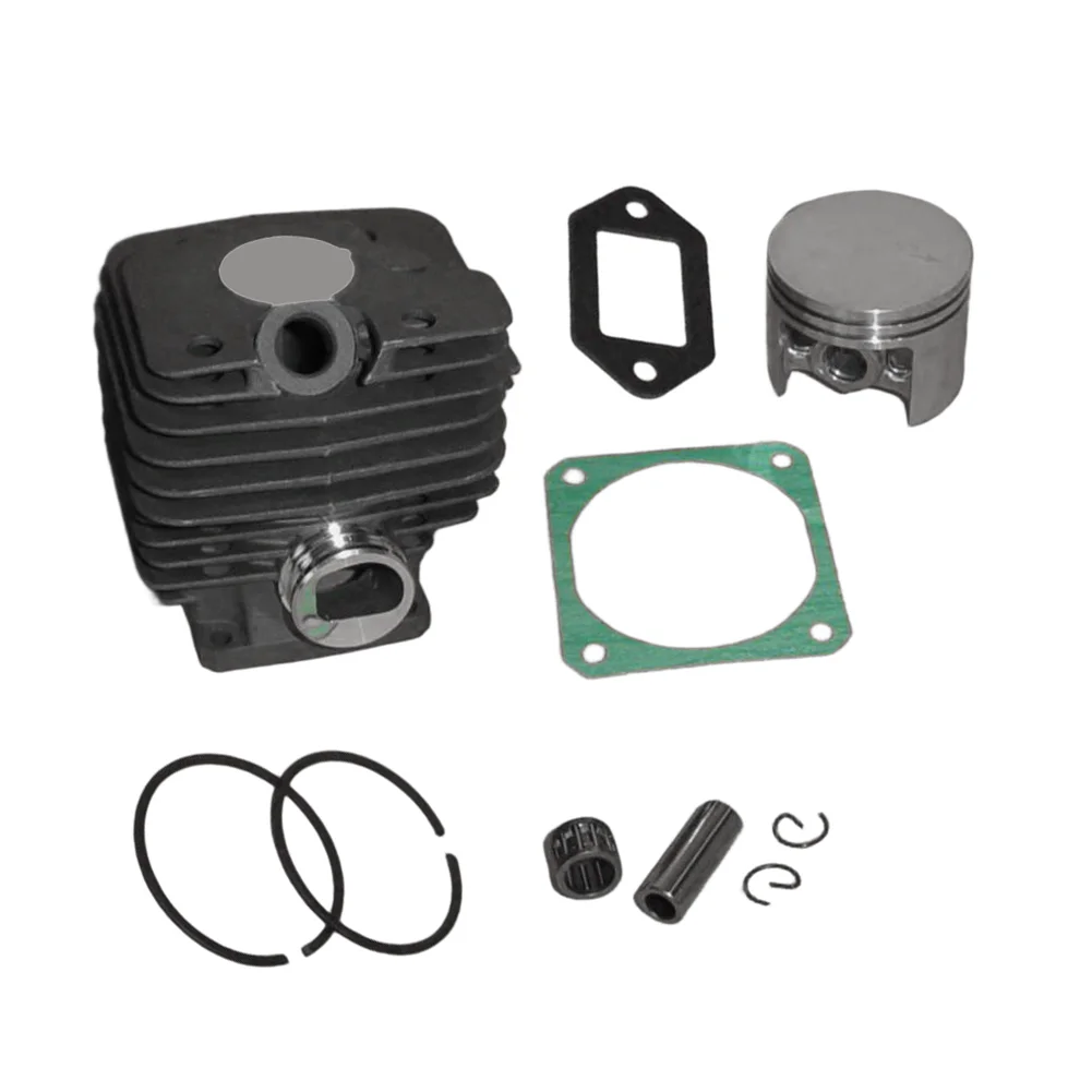 For Piston Cylinder With Rings Replacement For 038 MS380 Chainsaw 1119 020 1202 52mm Cylinder Kit Metal Tool Accessories