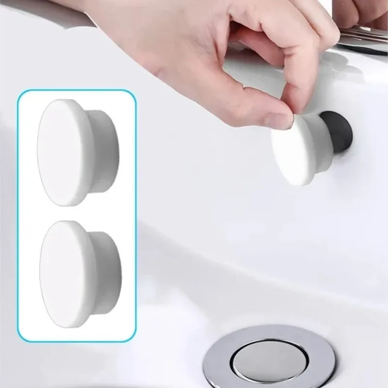2/4/8/16pc Bathroom Rubber Wash Basin Overflow Ring Kitchen Sink Washbasin Drain Seal Stopper Bathtub Drain Cap Plug Accessories