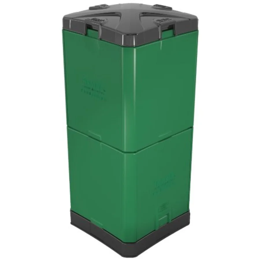 Trading Company Aerobin Insulated Composter for outdoor composting, durable polypropylene, grey, rapid heat retention and odor