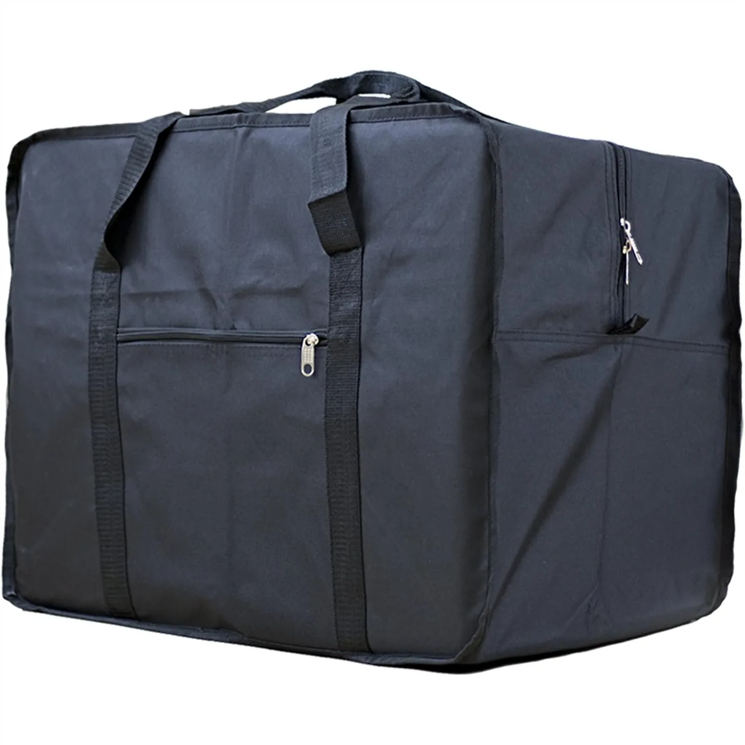 

Extra Large Foldable Duffel Bag for Travel, Heavy-Duty Cargo Bag with Zippers & Reinforced Handles, Water-Resistant, Holds 50 lb