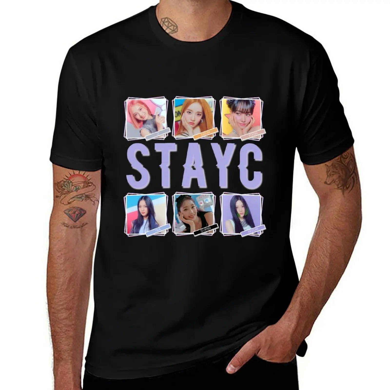 

STAYC T-Shirt funny t shirts man t shirt personalised funny t shirts cotton T-Shirt