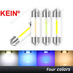 KEIN 2PCS C5W C10W 28mm 31mm 36mm 39mm 41mm Festoon 31 mm Led Bulb Interior Read Dome Red Signal Lamp Warm White 12V Car Lights