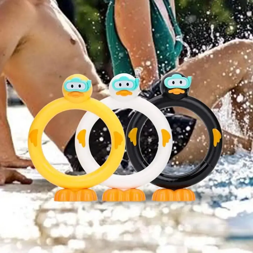 3 teile/satz Handheld Ente Wasser Ring Spiel Einfach Zu Füllen Pool Spiele Ente Dive Sticks Kunststoff Cartoon Pool Tauchen Strand Spiele