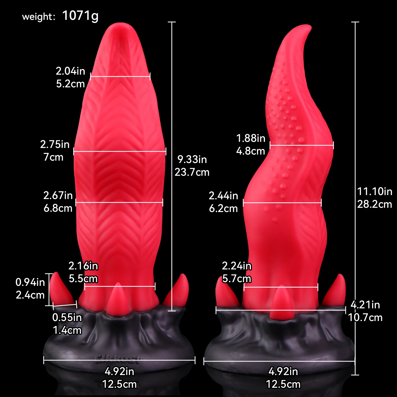 NNSX Red/Blue Cat Tongue Anal Plug Prostate Massager Anal Dilator Dildo Penetration Toys Adult Silicone Sex Toys for Women Men