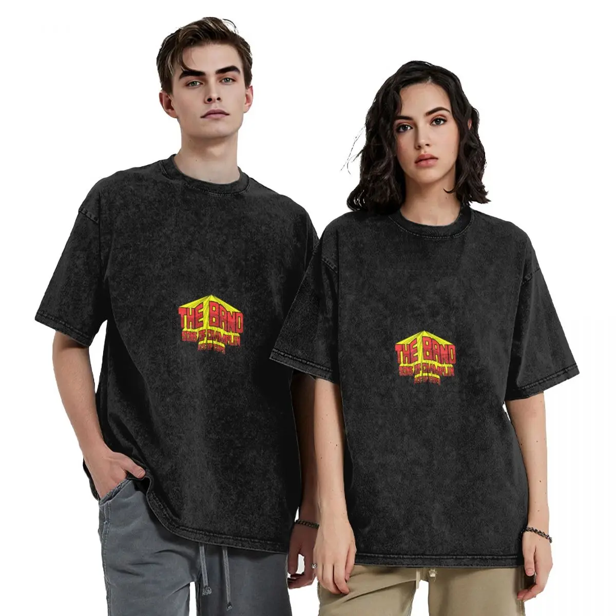 

The Band Retro Concert T-Shirt blanks plus size clothes oversize t-shirts man oversizeds T-shirts for men cotton