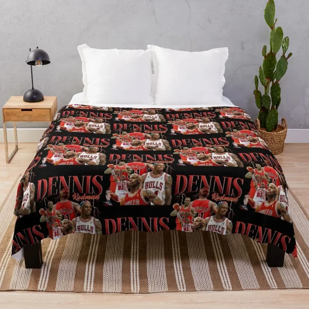 Basketball Legends Throw Blanket Flannel Fabric Picnic wednesday Blankets