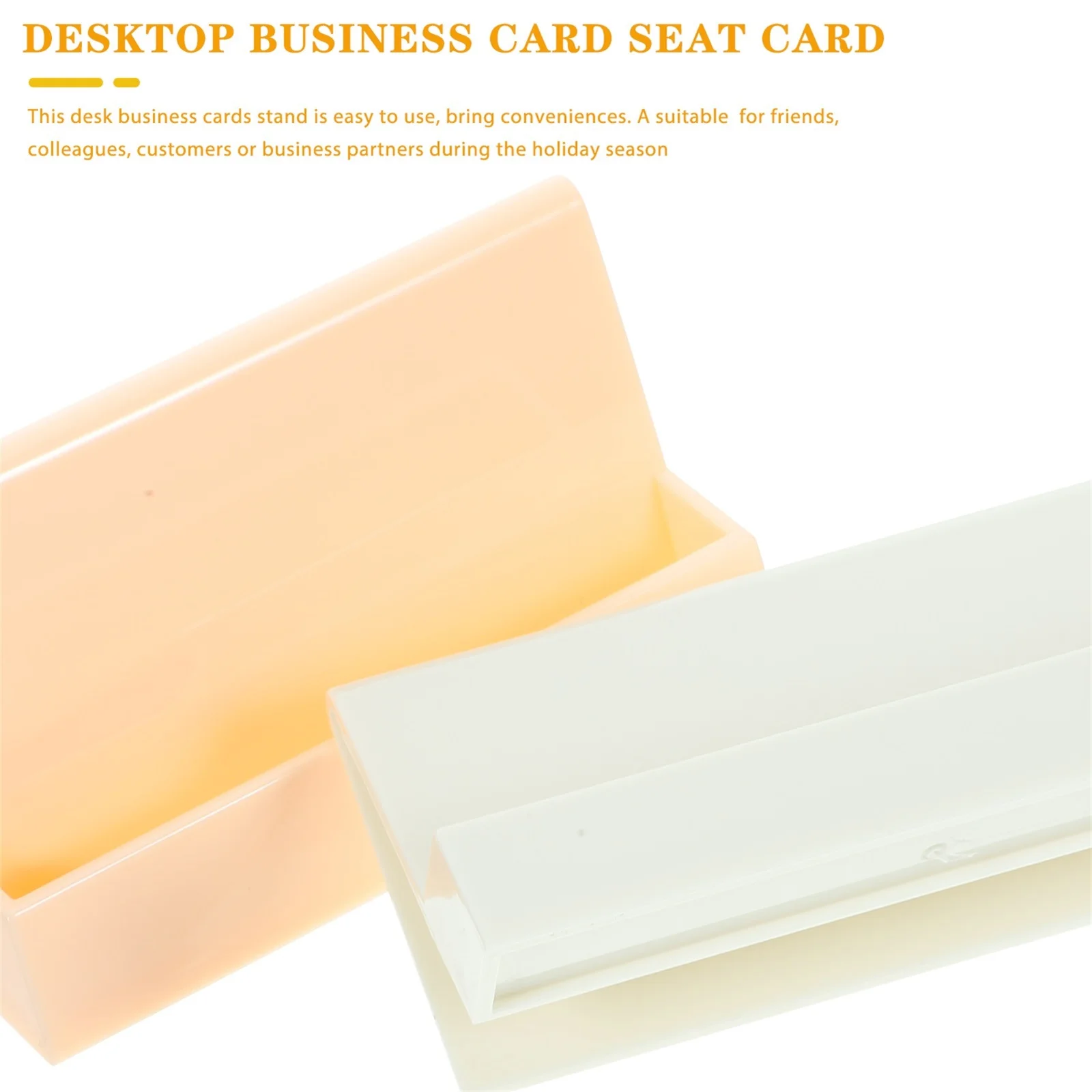 Soporte para tarjetas de visita, soporte de escritorio de oficina de diseño abierto, organizador de tarjetas de nombre, ahorro de espacio, Base para tarjetas de visita, 2 uds.