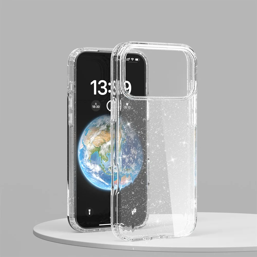 Transparente Glitzer-Symmetrie für Magsafe Magnetische Hülle für iPhone 18 Pro Max 17 Air16 15 14 13 Sturzsichere Ott-Box Panzerhülle – Detail 13