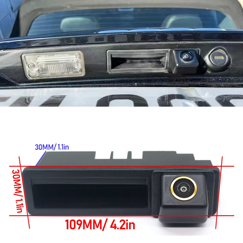 HD Car Reversing Camera For Audi A6 C6 4F S6 RS6 Q7 4L 2005~2015 HD 1080P 140° FishEye Vehicle Truck Handle Rear View Camera