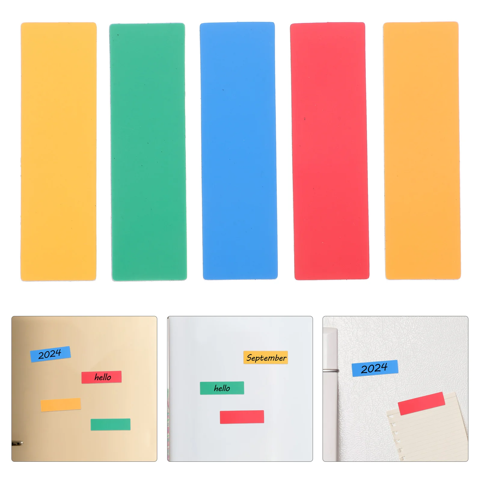 Magnetic Dry Erase Labels แม่เหล็กในครัวเรือนอุปกรณ์เสริมแท็กสติกเกอร์ Memorandum