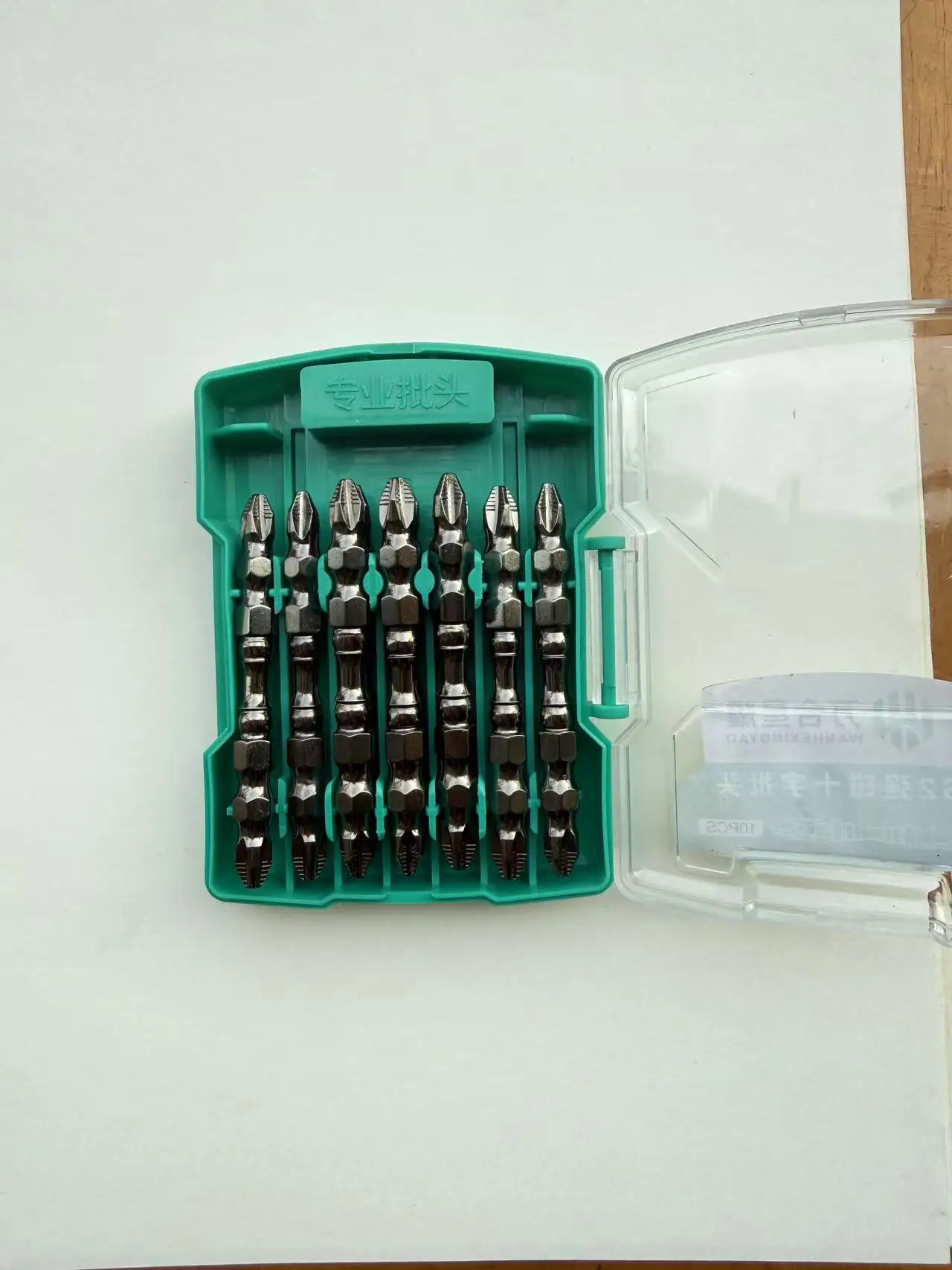 Double‑End Anti‑Slip Screwdriver Bit, High Hardness Magnetic Phillips Drill Bits for Impact Driver