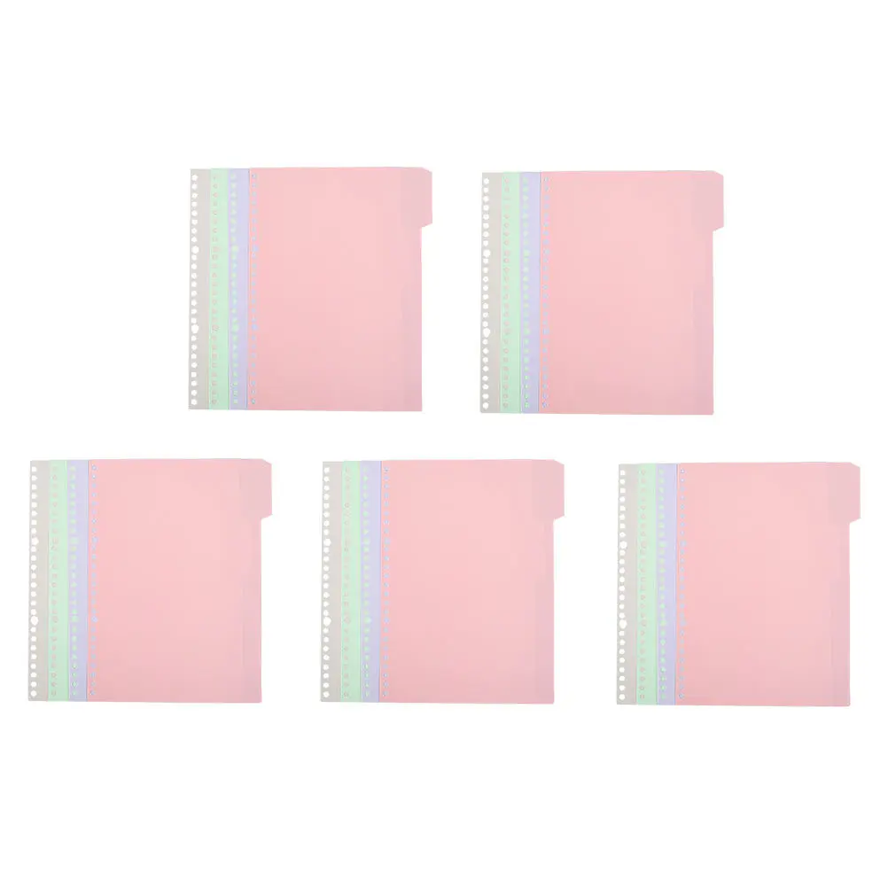 

20Pcs Index Dividers Replaceable Binder Tabs Convenient Writable Tabs for Clear Document Separation Notebooks Planners School