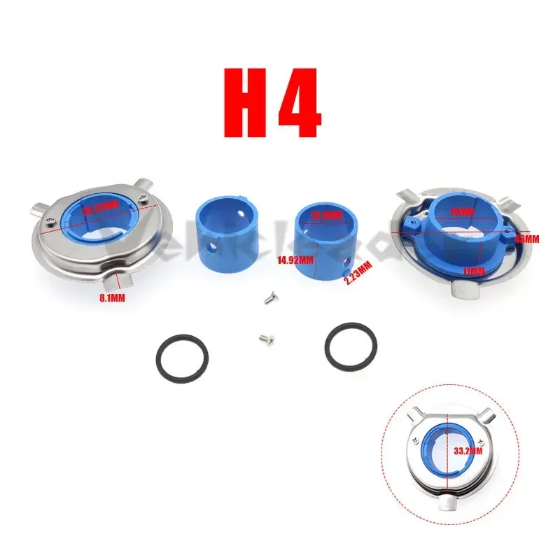 2pcs 자동차 LED 할로겐 헤드 라이트 H4/HB2 램프 전구 기본 어댑터 소켓 리테이너 홀더 H4-HB2 교체