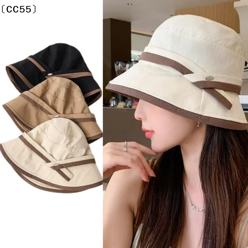 Spring Summer Wide Brim Bucket Caps Quick Drying Fisherman Hat Lightweight Women Sun Hat Outdoor Sunscreen Breathable Hat〔CC55〕