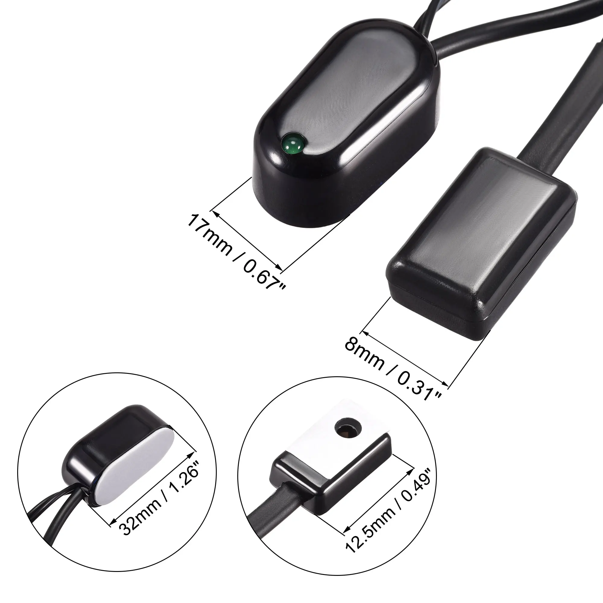 Uxcell الأشعة تحت الحمراء IR موسع كابل استقبال واحد ونظام مكرر باعث USB سلك محول #3