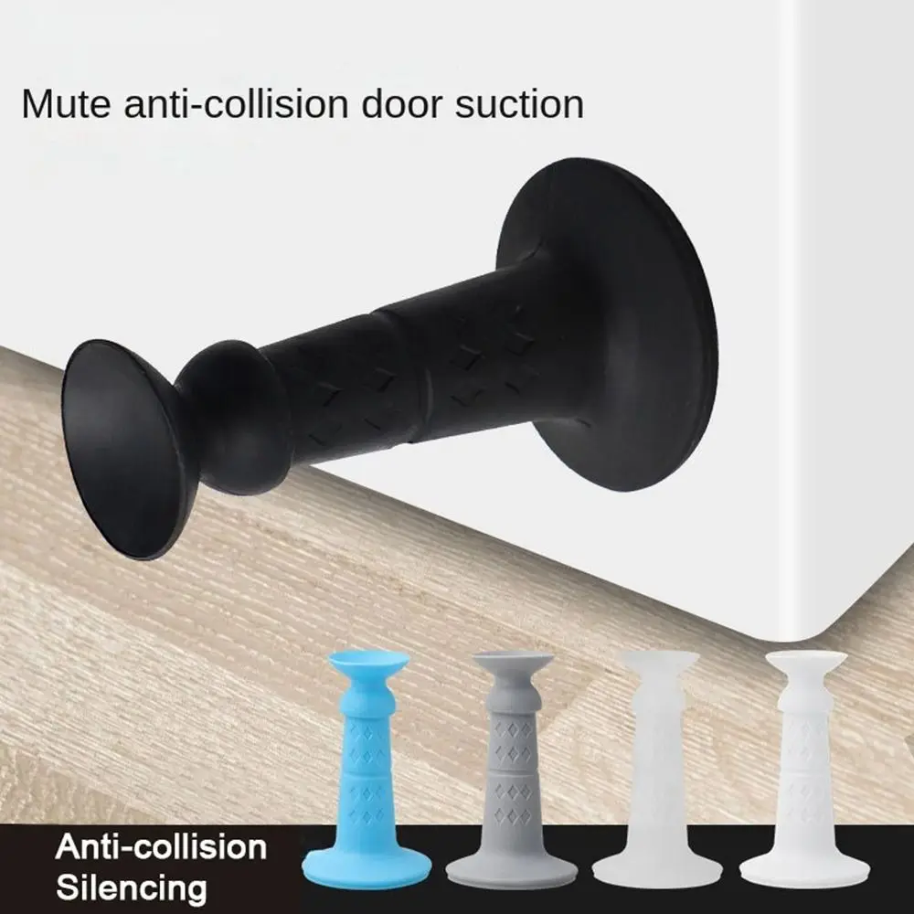 New Silicone Mute Self Adhesive Door Stopper Bumper Door Suction Door Rear Retainer Wall Protectors  Door Holders