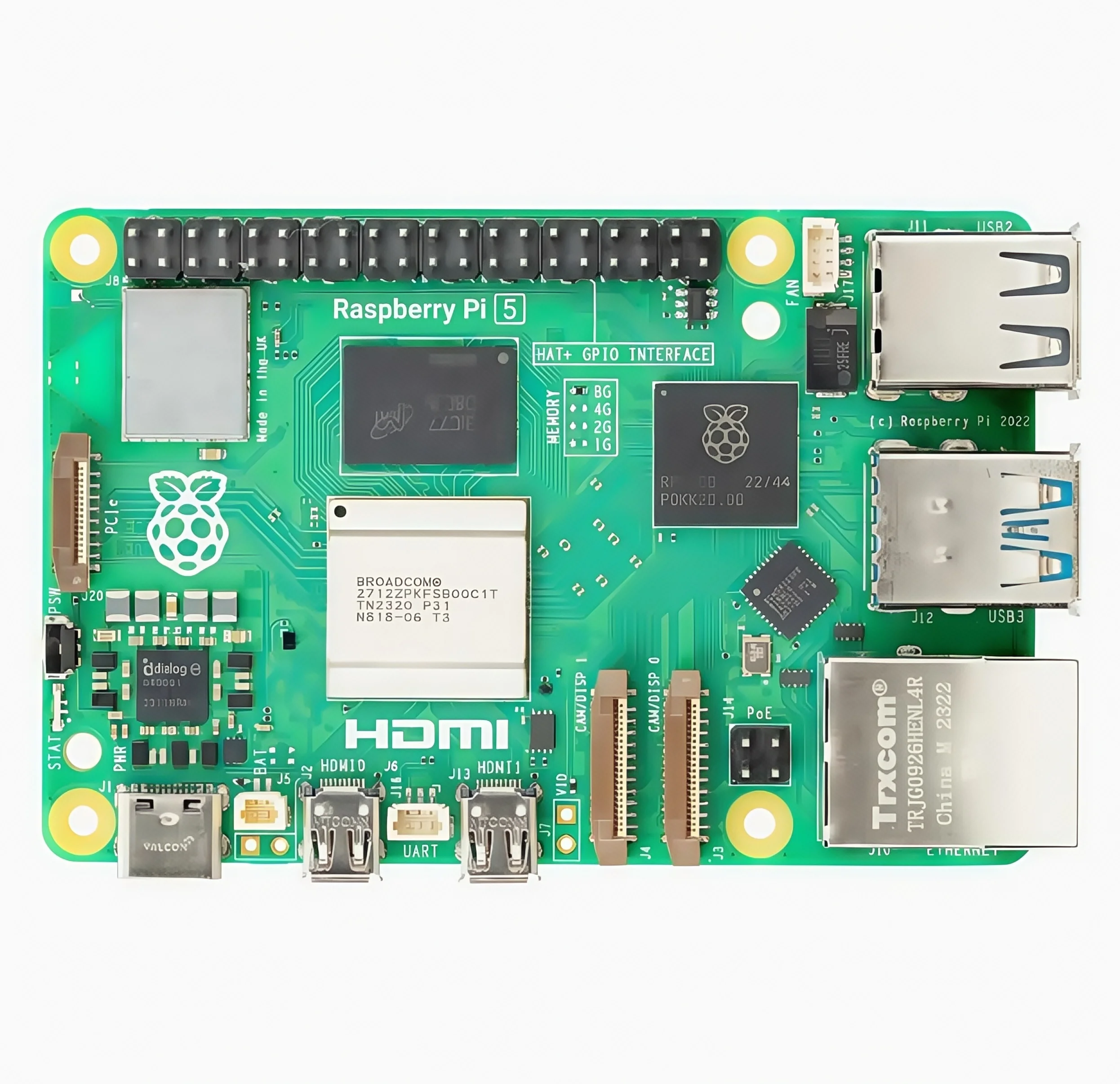 Carte de développement Ai Raspberry Pi 5 2g 4g 8g 16g