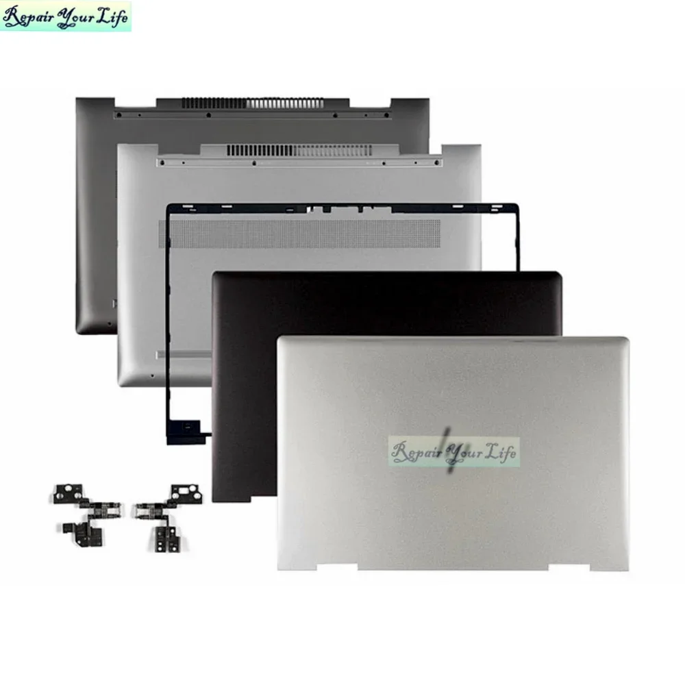 Portátil Lcd Capa Traseira Moldura Frontal Quadro para hp Envy X360 15m-bp 15-bp Bp100 Palmrest Case Dobradiças 924344 Tpn-w127 4600bx0g000 Novo