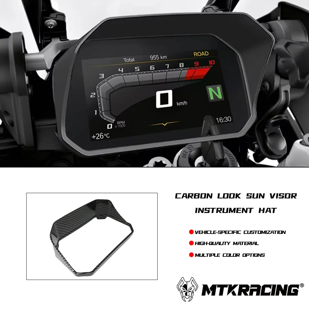 

Carbon Look Sun Visor Instrument Hat For BMW R1300GS 2023 2024 2025 R1300 GS Cover Protection Parts