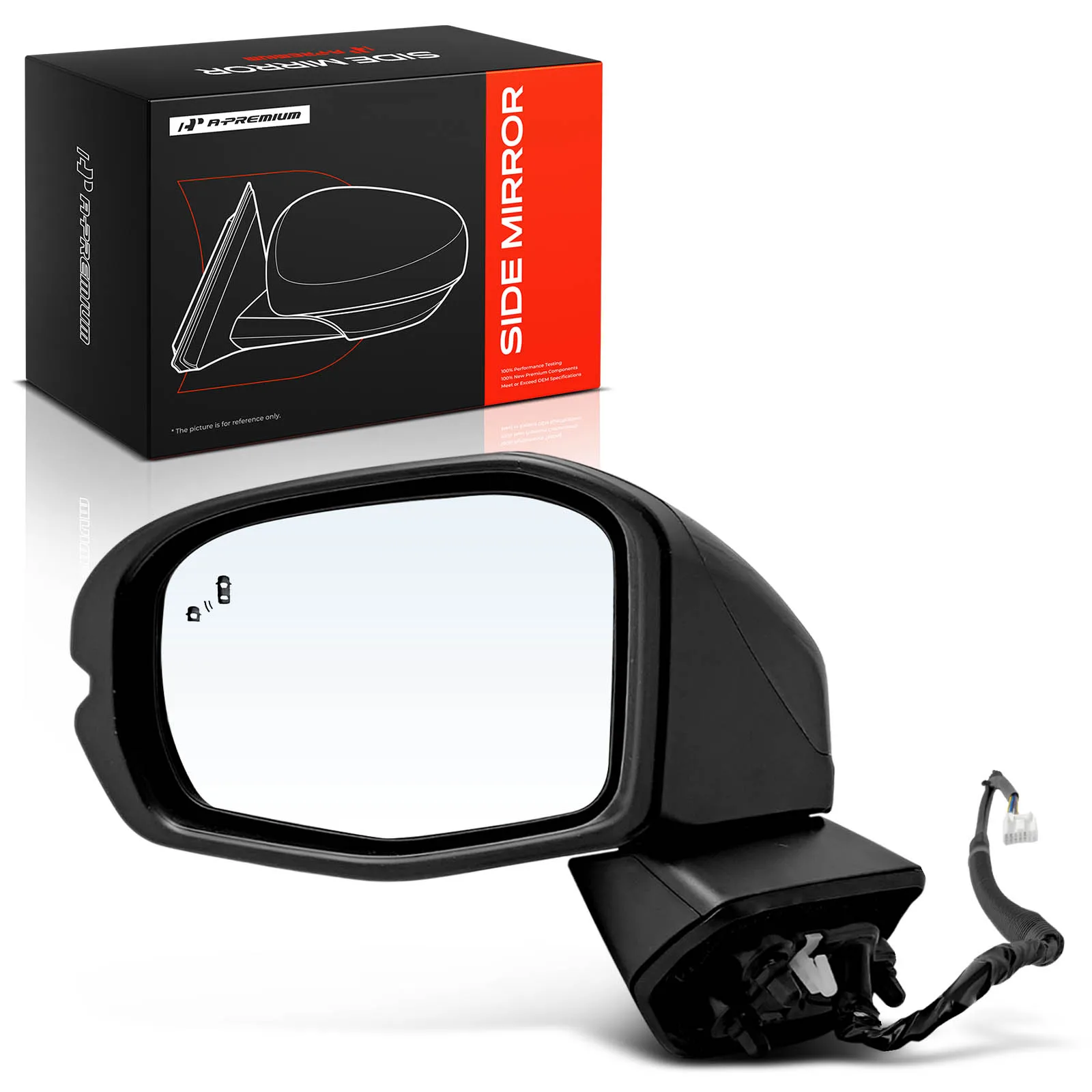 A-Premium Driver Side Power Door Mirror for Honda CR-V 2023-2025 Manual Folding Blind Spot Detection Turn Signal Light Heated