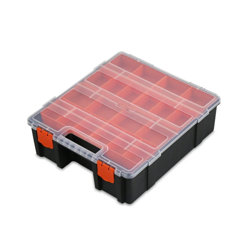 Multi-Grid Parts Box Hardware Storage Toolbox Plastic Case Portable Screw Storage Box Garage Tools Screwdriver Repair Tool Box