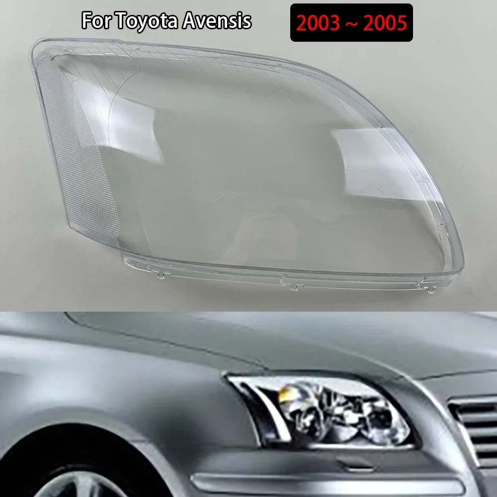 

For Toyota Avensis 2003 2004 2005 Front Headlamps Cover Headlights Lens Transparent Lampshade Plexiglass Shell Replace Housing