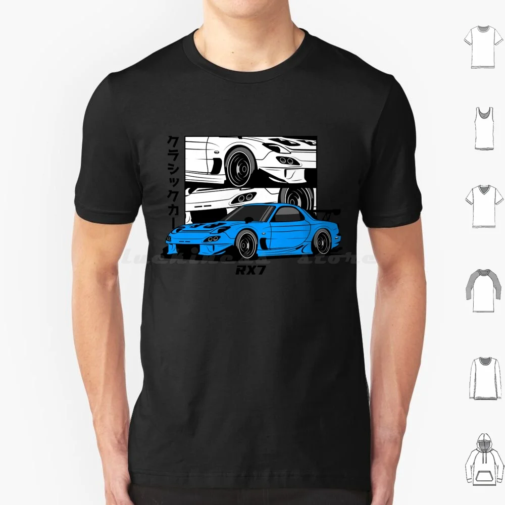 Blue Rx 7 Comic T Shirt Big Size 100% Cotton Heavy Metal More Cowbell Will Ferrell Saturday Night Live Tv Show Fan Art Top