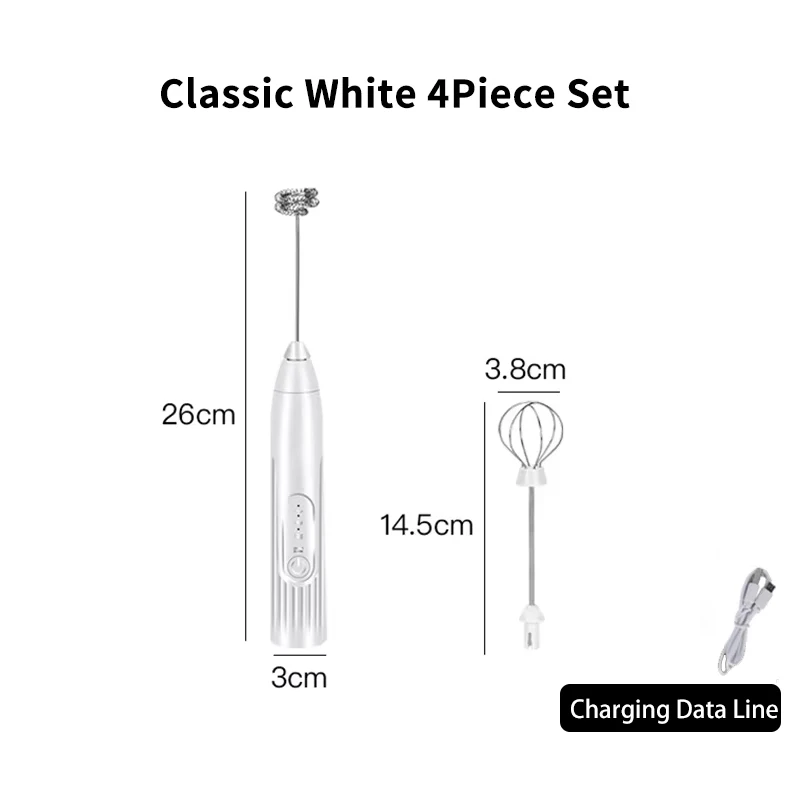 4Pcs Classic White