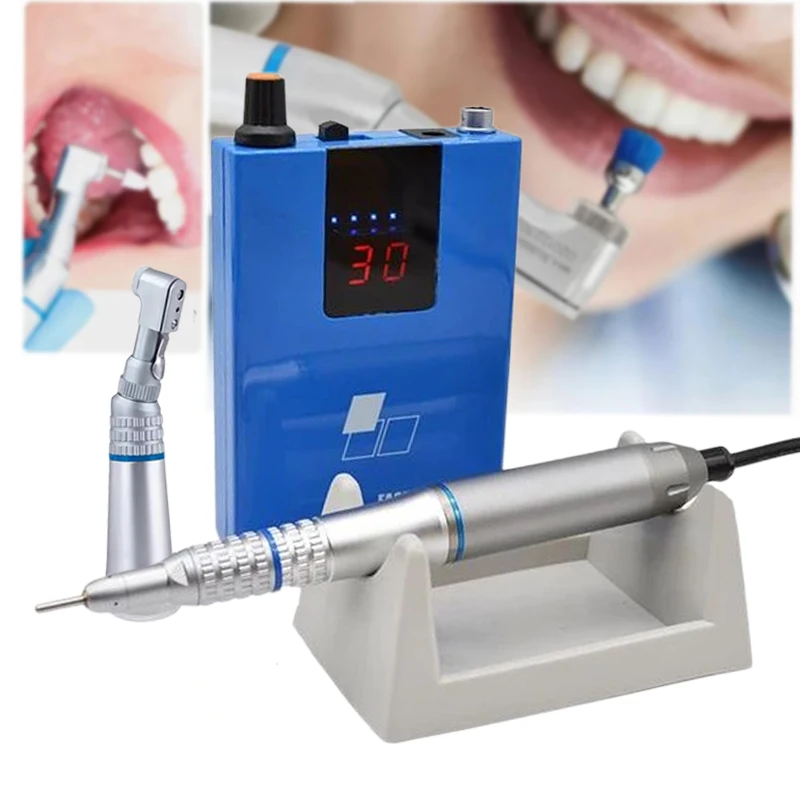 Portable Dental Laboratory Micromotor Brushless Drill Machine With 30000RPM Polishing Handpiece Rechargeable Dentistry Equipment