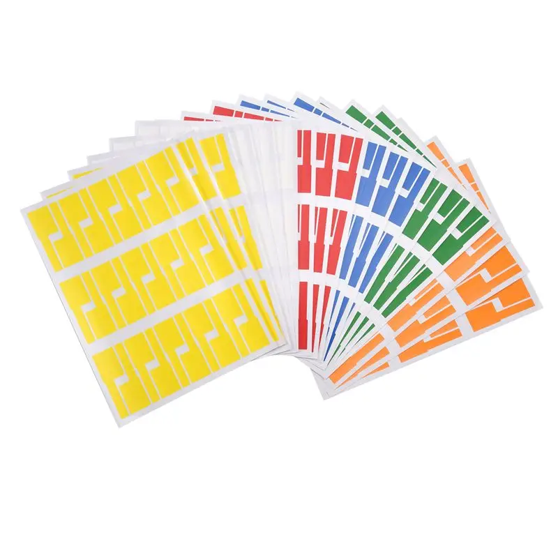 540Pcs/18 Sheets Cable Labels Tags Cable Markers Self Adhesive Cable Labels Waterproof Tear Resistant Wire Labels-[A22I Store]