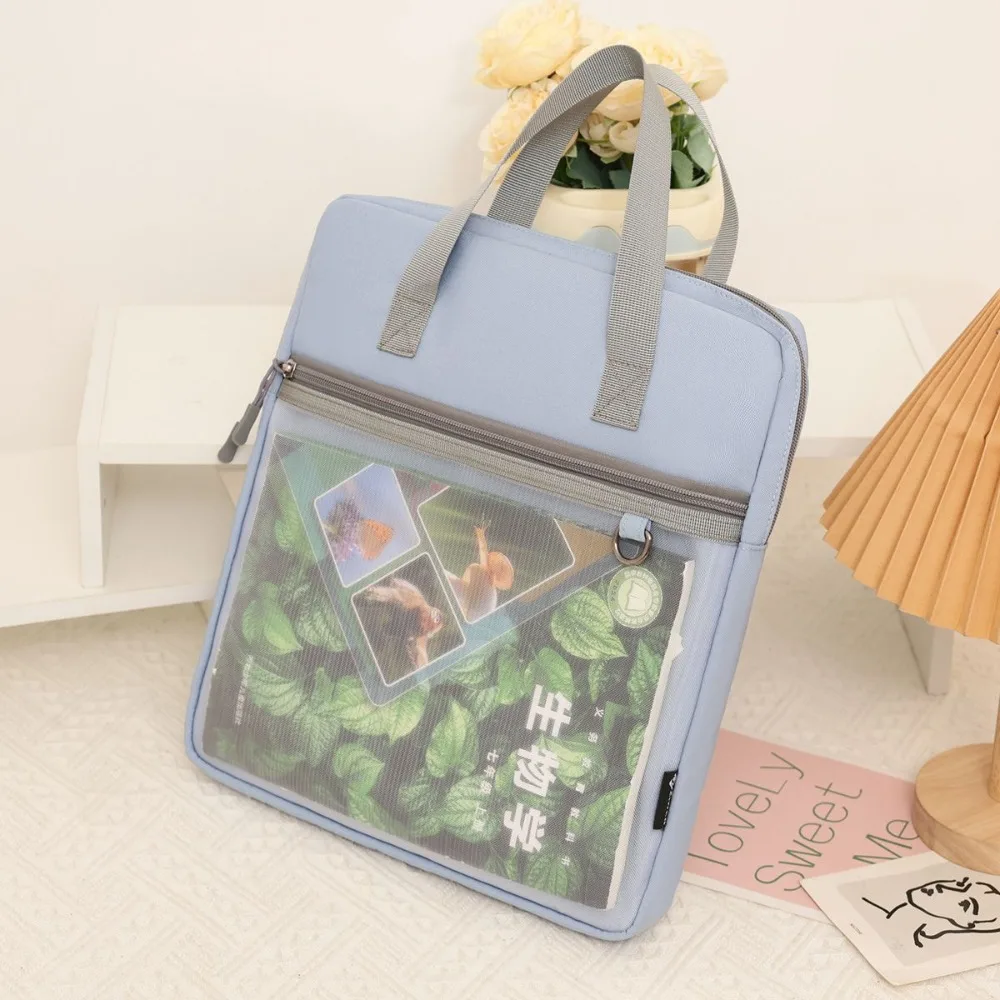 

Портативная сумка из ткани Оксфорд на молнии, водонепроницаемая сумка для файлов формата А4, многофункциональная сумка для документов большой емкости, школьные и офисные принадлежности