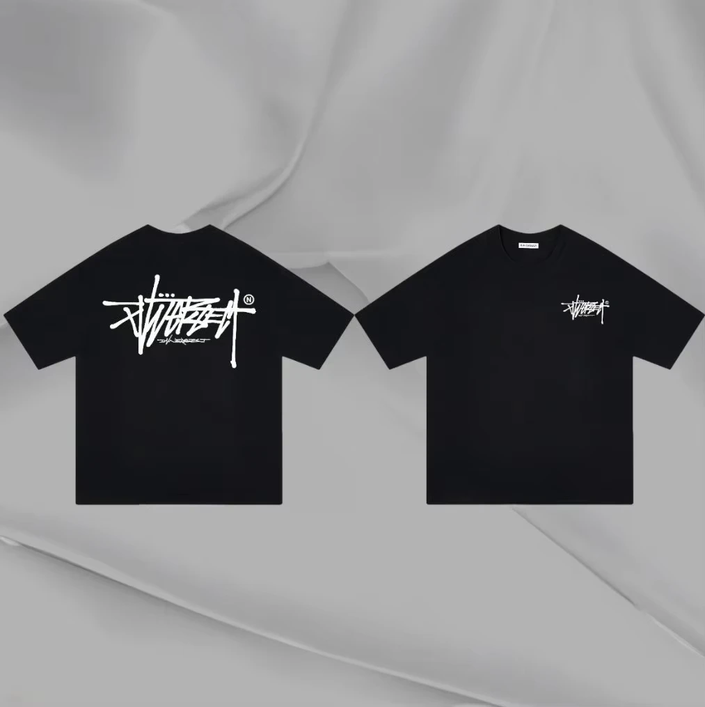 2026 Summer Street Style New Trend High-Quality 100% Pure Cotton Men's T-Shirt Suitable for Outdoor Leisure Sports Short Sleeve
