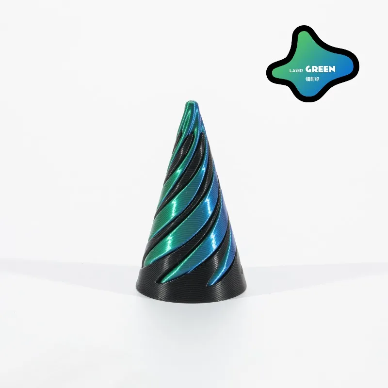 

3D Printed Spiral Cone Toy Impossible Pyramid Passthrough Sculpture Pass Through Pyramid Toy Mini Vortex Thread Illusion