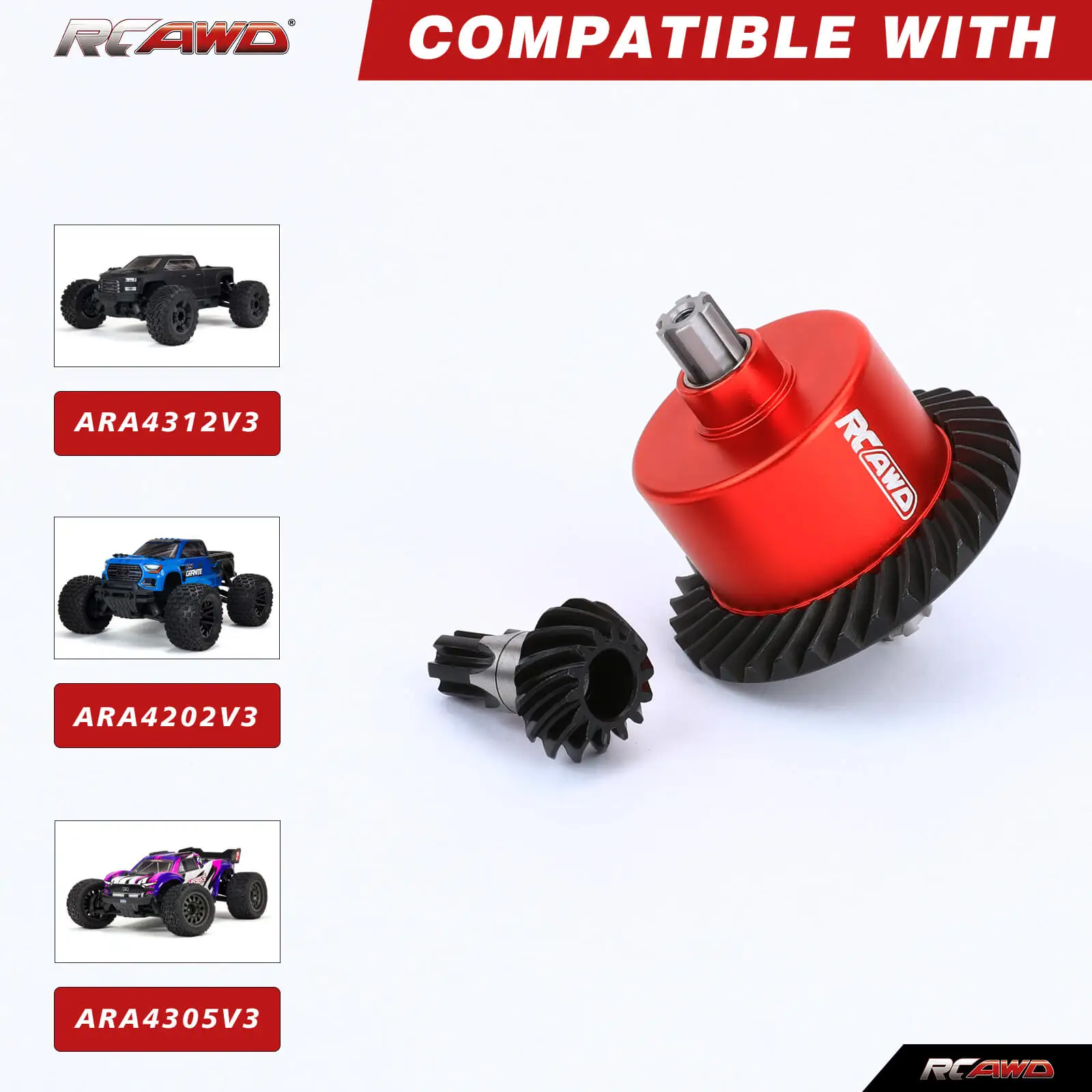 Steel diff set gears 37T/13T 20K for 1/10 GRANITE SENTON VORTEKS 3S KRATON OUTCAST 4S 1/8 INFRACTION TYPHON VENDETTA 3S upgrade