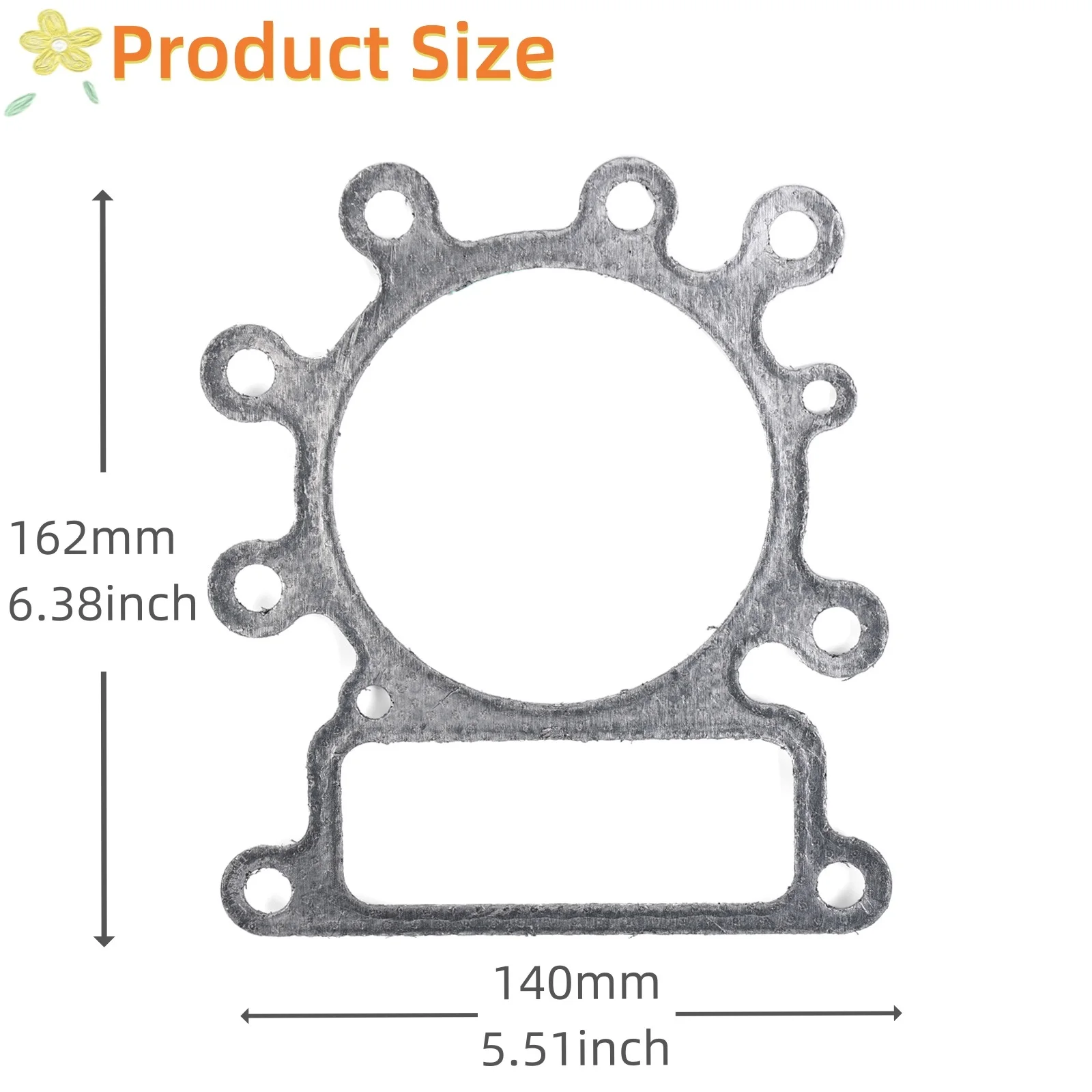 Ruimou 2 قطعة حشية رأس أسطوانة الجزازة OE 273280S 272614 متوافقة مع بريجز وستراتون/متوافقة مع Intek OHV