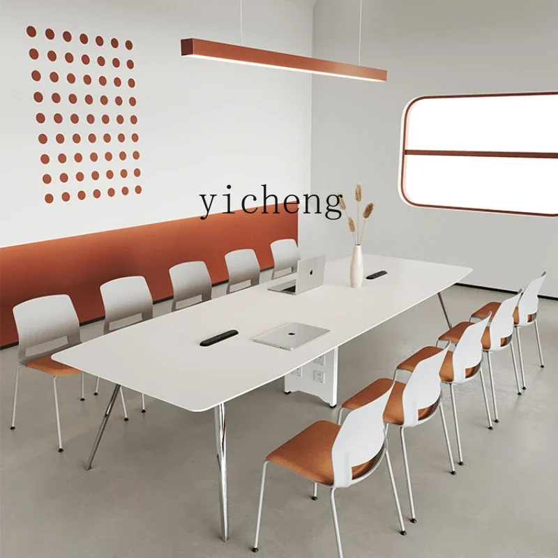 

XL Conference Table Long Table and Chair Combination Conference Room Negotiation Table Size Rectangular