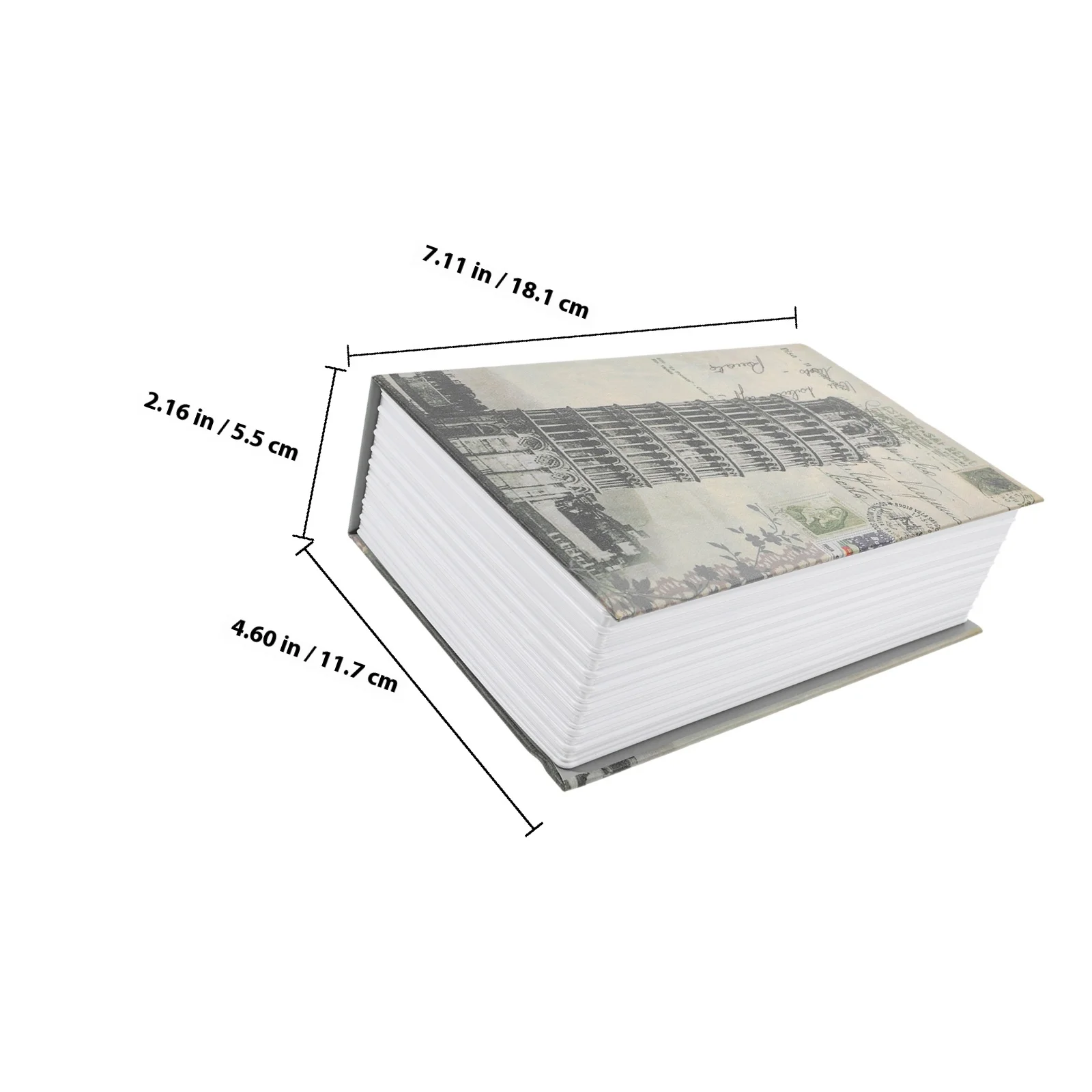 Libro di simulazione della cassetta di sicurezza, archiviazione nascosta per chiavi di gioielli in contanti, piccola custodia segreta con serratura