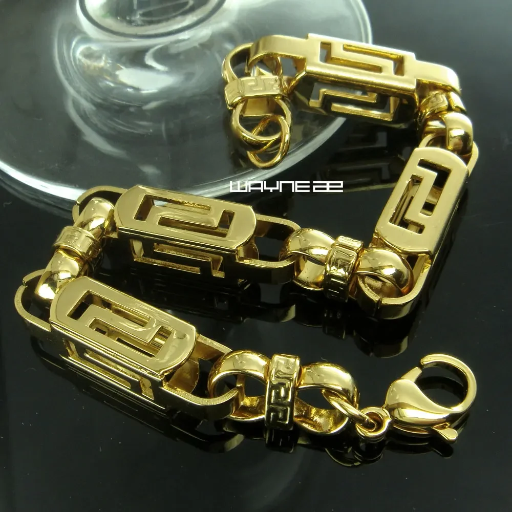 (b166) Men Stainless Steel trendy Bracelet