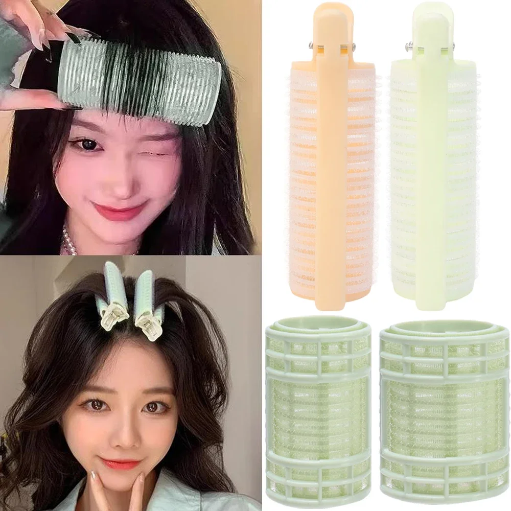 10pcs Women Hair Rollers Self Grip No Heat Hair Curlers Heatless Hair Volume Curlers Self-adhesive Hook & Loop DIY Styling Tools