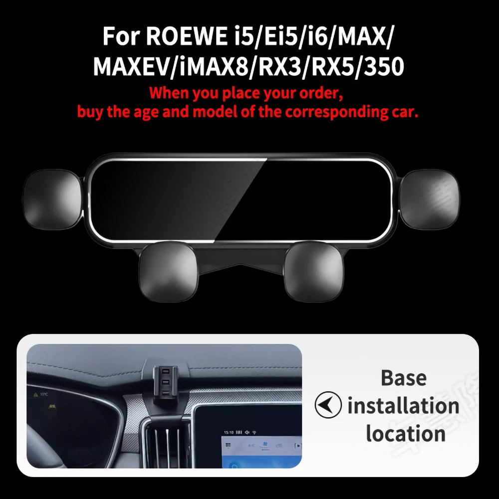 

Mini Car Phone Holder For ROEWE RX8 RX5 MAX PLUS RX3 iMAX8 i6 MAX EV i5 Ei5 500 Version 350 Clip Rotatable Support Accessories