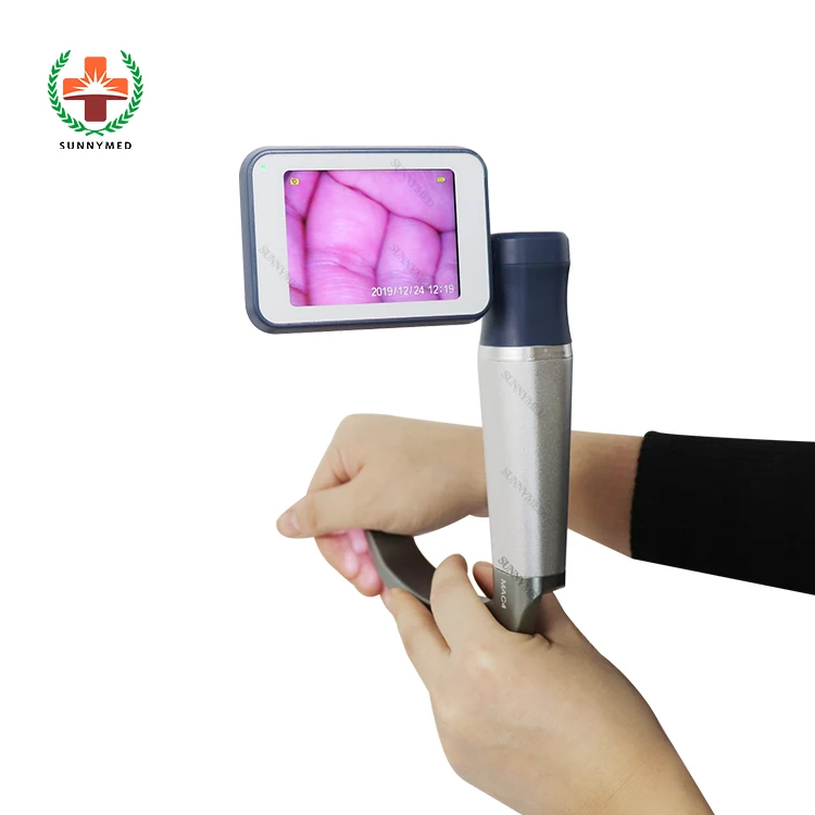 SY-P020N 3 inch LCD large adult size reusable blade ENT video laryngoscope