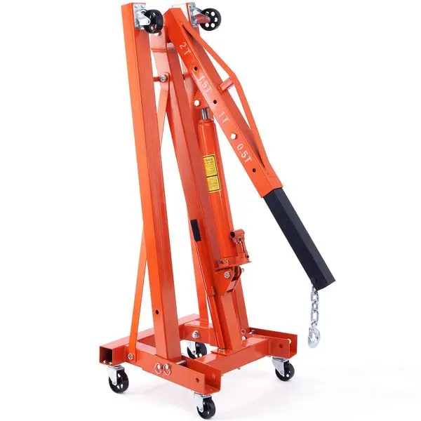 

2 Ton Hydraulic Engine Crane, Foldable Lever Lift for Auto Repair & Motor Lifting