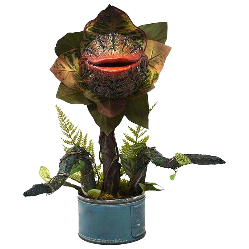 Artificial Piranha Flower Statues Decoration, Movie Prop, Small Horror Shop, Halloween Decor, Garden Plant Sculpture