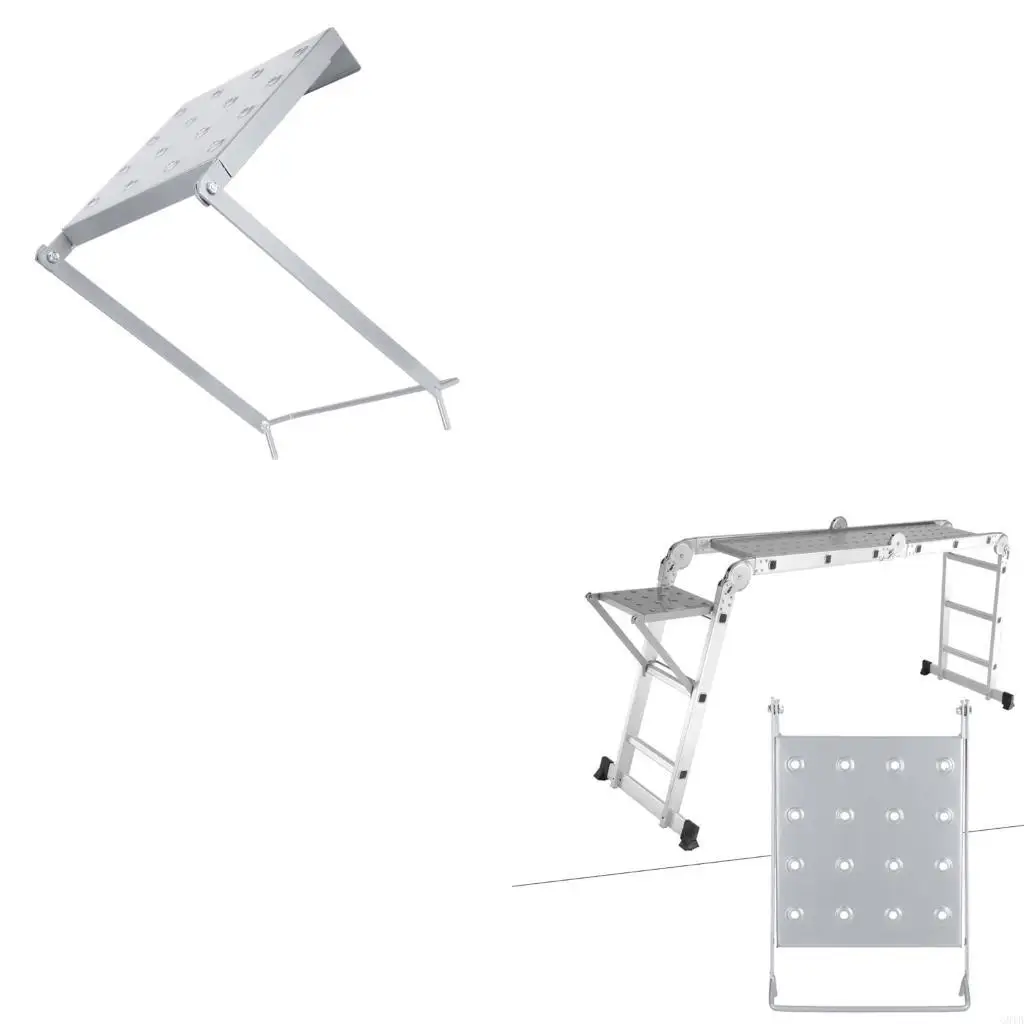 g8tb-slip-proof-ladder-storage-shelf-heavy-duty-400lb-capacity-easy-kick-fold-design