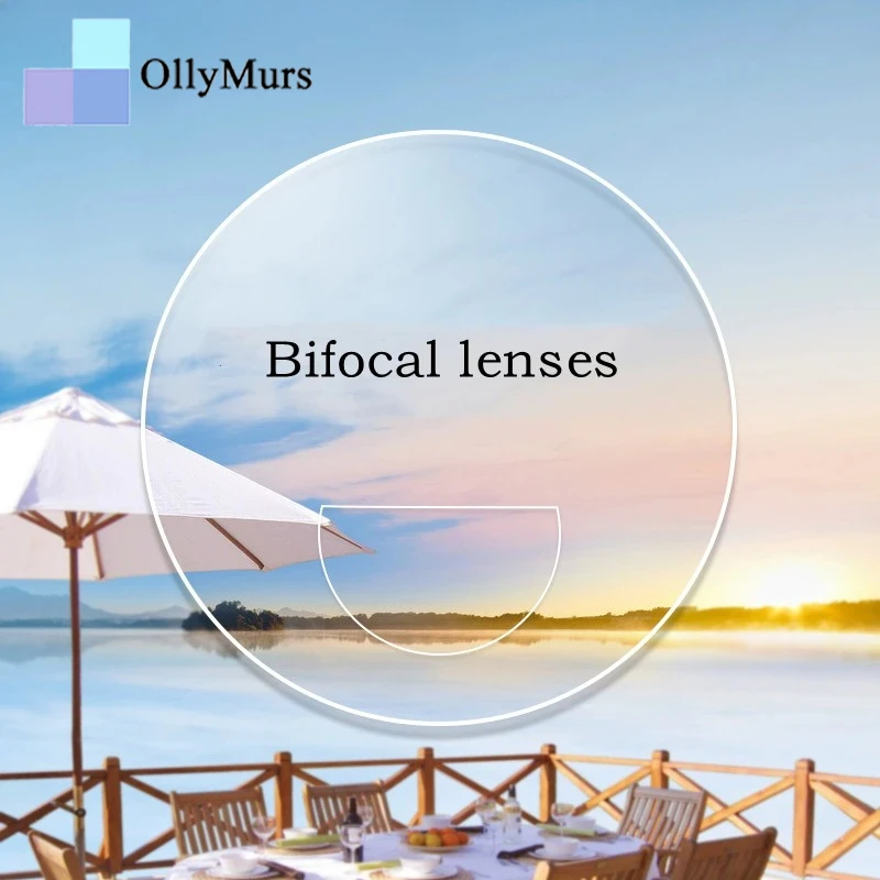 

OLLYMURS 1,49 1,56 1,61 Бифокальные линзы с дальним и ближним поясом, бифокальные оптические линзы по рецепту HMC EMI, фотохромные