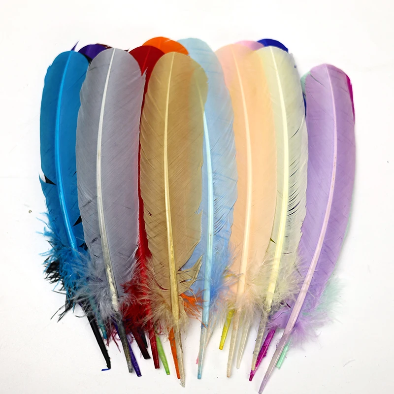 10Pcs/Lot Long Turkey Feathers for Christmas Decoration DIY Headband Creative Leisure Wedding Angel Wings Plume Hair Accessories