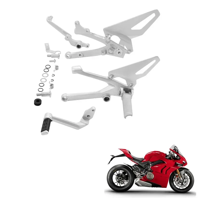 

FootPeg Rest Brake Shift Lever Pedals Set For Ducati Panigale V4 S 2018-2022 Motorcycle Parts
