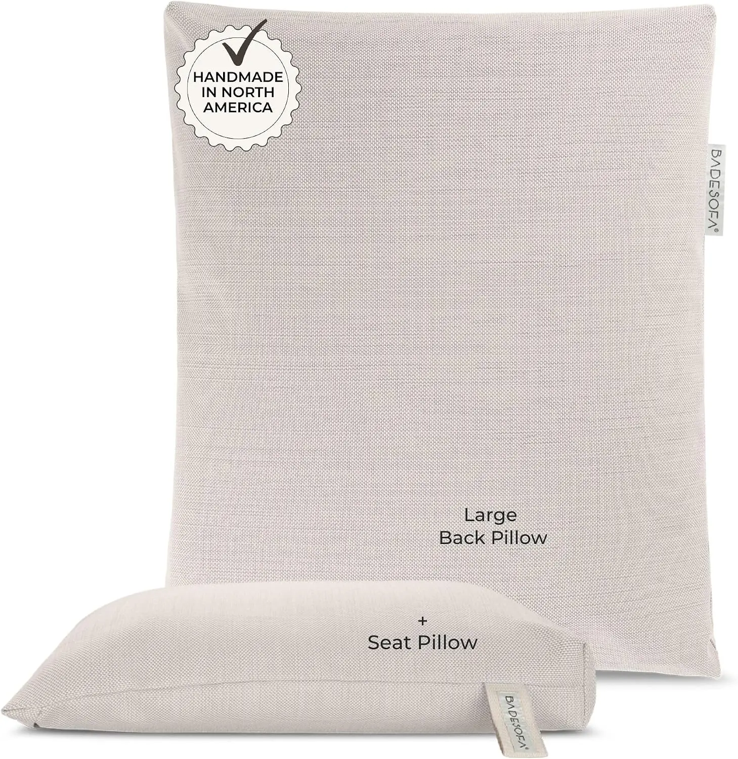 ® Luxury Full Body Bath Pillows for Tub Set in Ivory Pearl