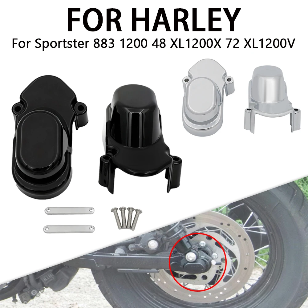 

Motorcycle Rear Axle Cover Nut Bolt Cap Kit Fit For Harley Sportster 883 1200 48 XL1200X 72 XL1200V Custom XL883C 2005 - 2021